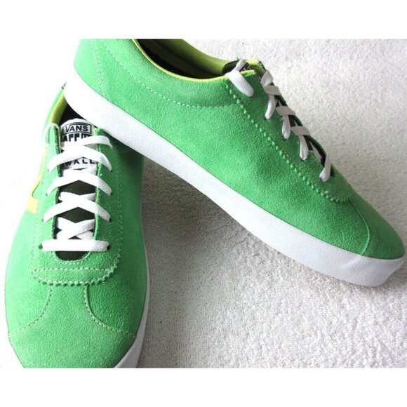 Vans Men's Sport Low Sport Pop Green White Suede shoes Sizes NIB - Picture 4 of 5